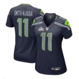 Jaxon Smith-Njigba, Seattle Seahawks Nike Super Bowl LX Patch Game Jersey - College Navy-MUJER